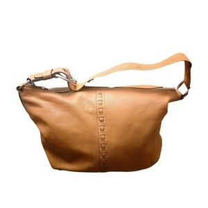 Coach Tan Burnished Glove Tanned Leather Hobo Bag F13108